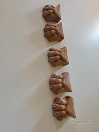 5 piedini di terracotta
