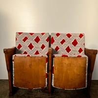 Sedie cinema fila da 2 linee&rombi