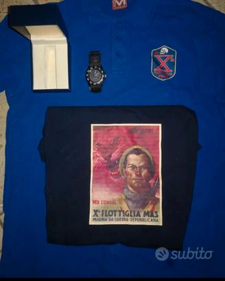 Lotto decima flottiglia mas orologio t-shirt polo