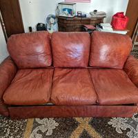 Divano letto in pelle