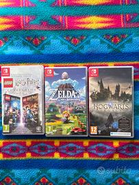 Set 3 giochi Nintendo switch: Harry Potter e Zelda