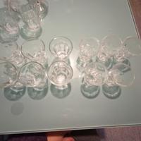 set di bicchierini in vetro 