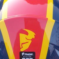 Casco motocross quad scooter Givi THOR guanti NUOV