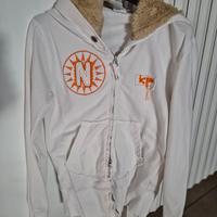 Felpa donna con cappuccio e pelliccia Nordkapp