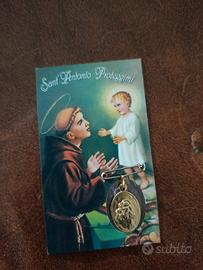 immagine s Antonio con medaglia e preghiera 