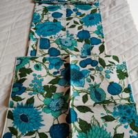 Tovaglia rettangolare in cotone con tovaglioli 