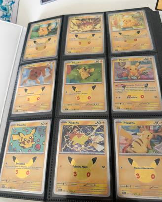 Pikachu 30 anniversario tutta la collezione