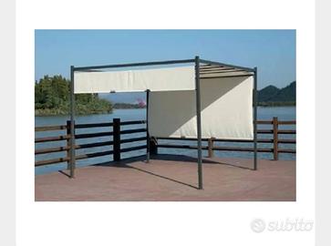 Pergola con telo scorrevole