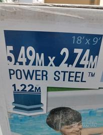 piscina fuori terra 5.49m x 2.74m profonda 1.22