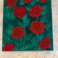 Dipinto nella tela ad olio e acrilico