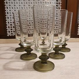  Bicchieri flūte da champagne vintage anni ' 60/70