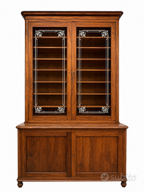 antica credenza doppio corpo in noce