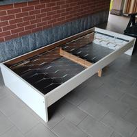 letto con rete più  materasso