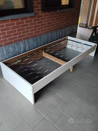 letto con rete più  materasso