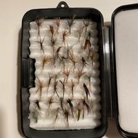 Pesca a mosca mosche secche scatola