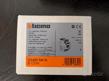 Interruttore Magneto Termico Differenziale Bticino