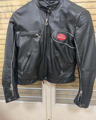 Giacca pelle moto guzzi