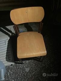 Sedie scuola vintage