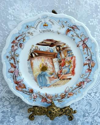 Piatto Brambly Hedge, Royal Doulton, Winter 