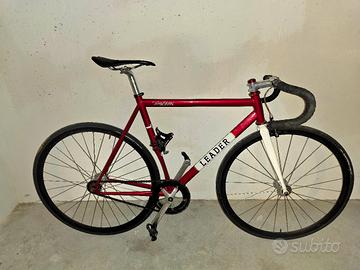 bici pista scatto fisso leader 722