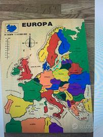 Puzzle legno Europa