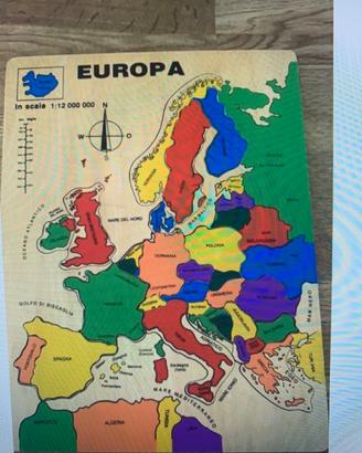 Puzzle legno Europa