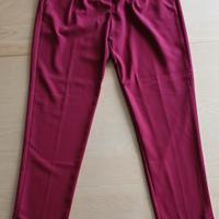 Pantalone donna rosso borgogna