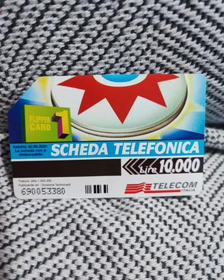 scheda telefonica Telecom 