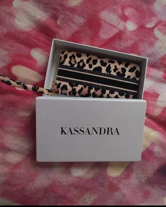 portafoglio donna leopardato nuovo 