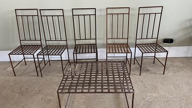 Sedie in metallo per esterni