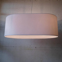 Lampada a sospensione ovale biscotto artigianale