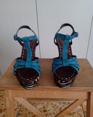 sandali con zeppa n° 39