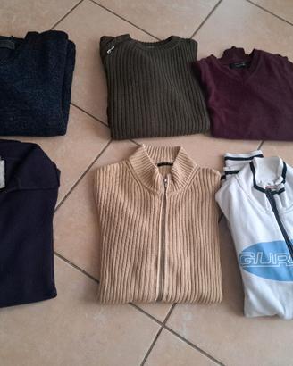 6 maglie in svendita. Taglie M e L da uomo