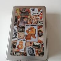 vecchia scatola latta Marca SAIWA