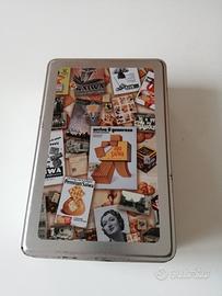 vecchia scatola latta Marca SAIWA