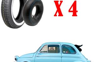 4 Pneumatici + 4 camere 125 80 R12 62S VEERUBBER F