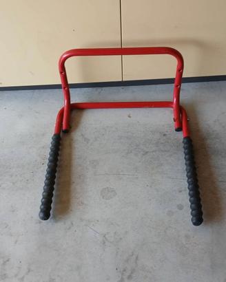 Porta bici tubolare in acciaio