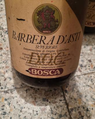 Bottiglie Vintage Barbera  D'Asti superiore BOSCA