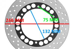Disco freno posteriore Yamaha TMax 500 XJR 1300