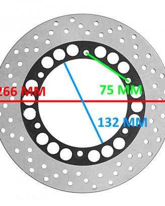Disco freno posteriore Yamaha TMax 500 XJR 1300