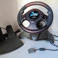 🏎️ Volante PowerTech Mega Race PS1/PS2 con Pedali