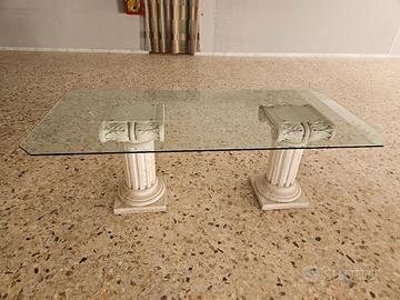 Tavolo in cristallo stile Impero Romano