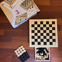 Grandi Giochi GG95001 – Dama, Scacchi e Tria