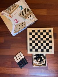 Grandi Giochi GG95001 – Dama, Scacchi e Tria