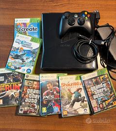 Xbox 360 nera + 7giochi + controller - funzionante