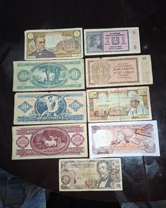 Banconote straniere da collezione