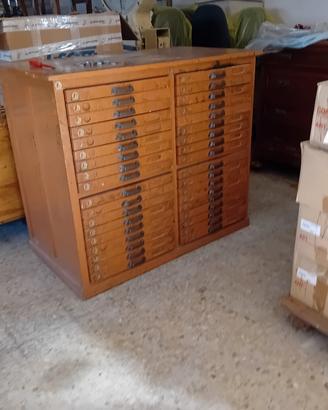 cassettiera tipografia '50