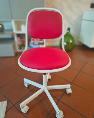 Sedia con rotelle scrivania ikea