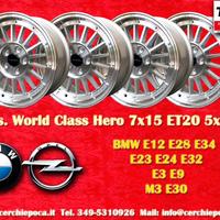 4 cerchi BMW WCHE 7x15 ET20 5 E12 E28 E34 6 E24 7