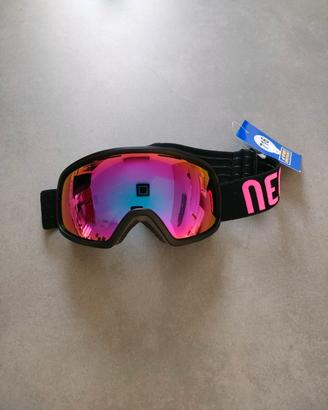 Maschera sci e snow da donna Neon